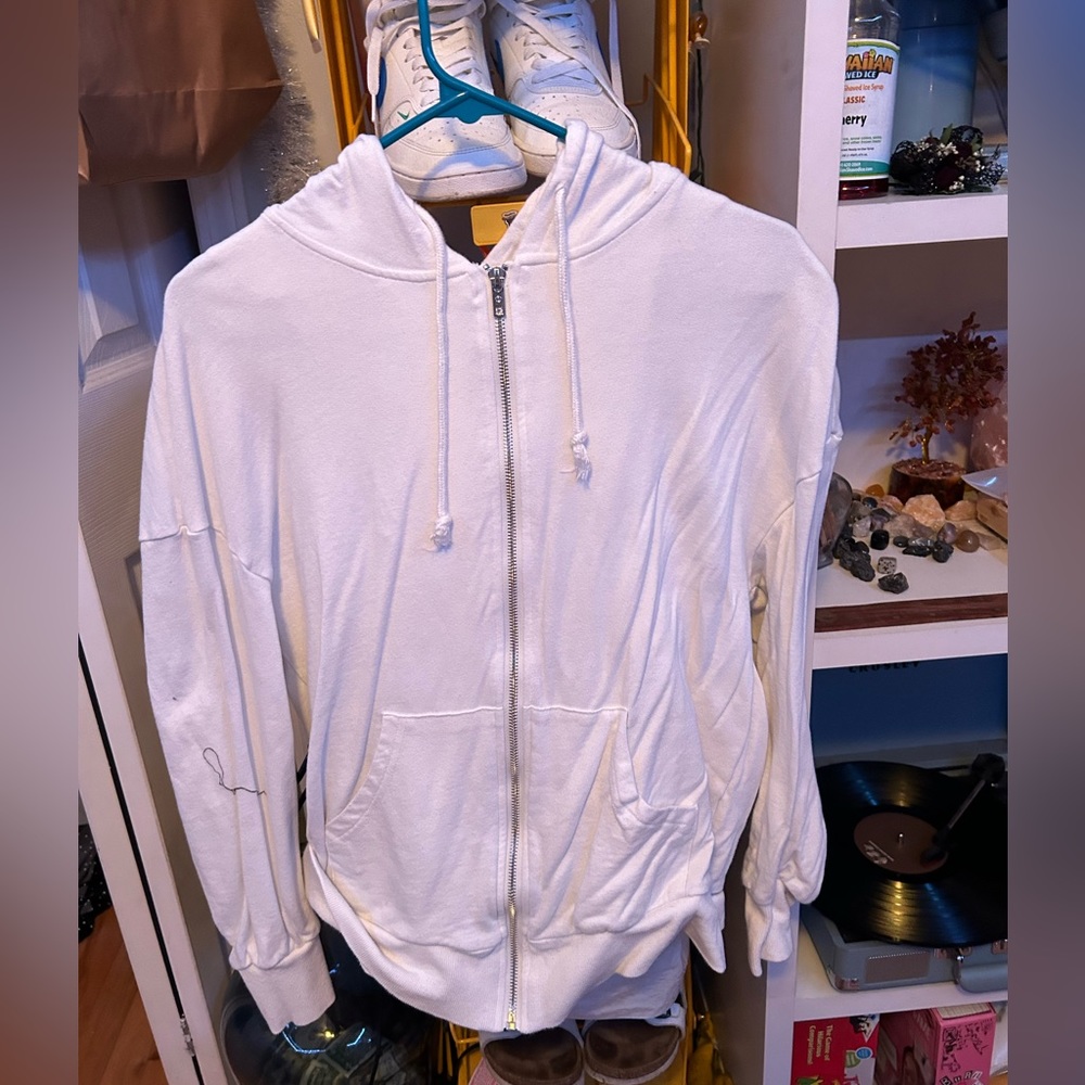 White Zip up,  women’s